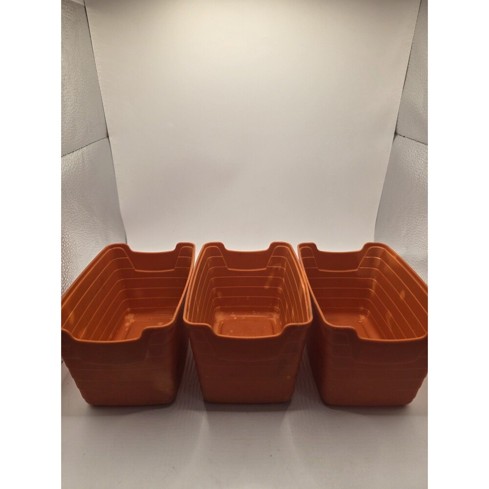 STEP 2 PLAY KITCHEN ORANGE-RED PLASTIC BIN BASKET REPLACEMENT PARTS UTENSILS